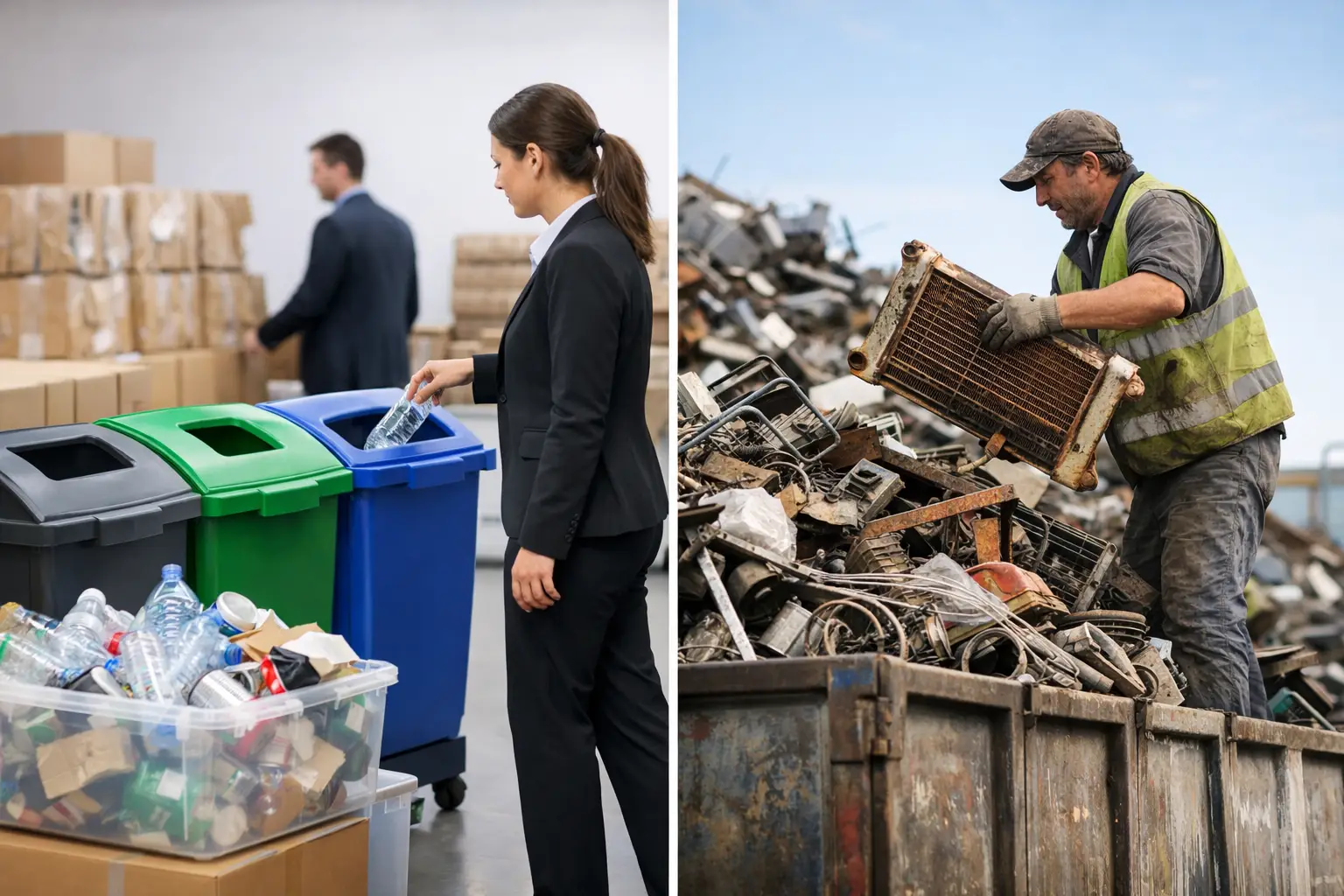 Business Recycling Versus Scrap Collectors