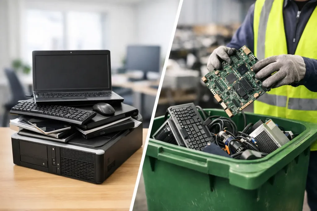 IT Asset Disposal vs Electronic Recycling