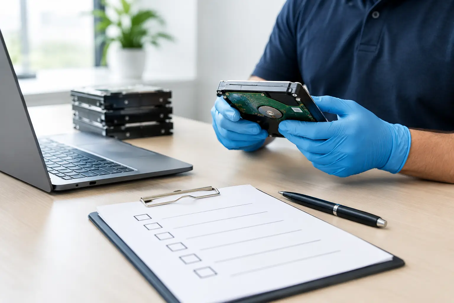 Onsite Data Wiping Service Review Checklist