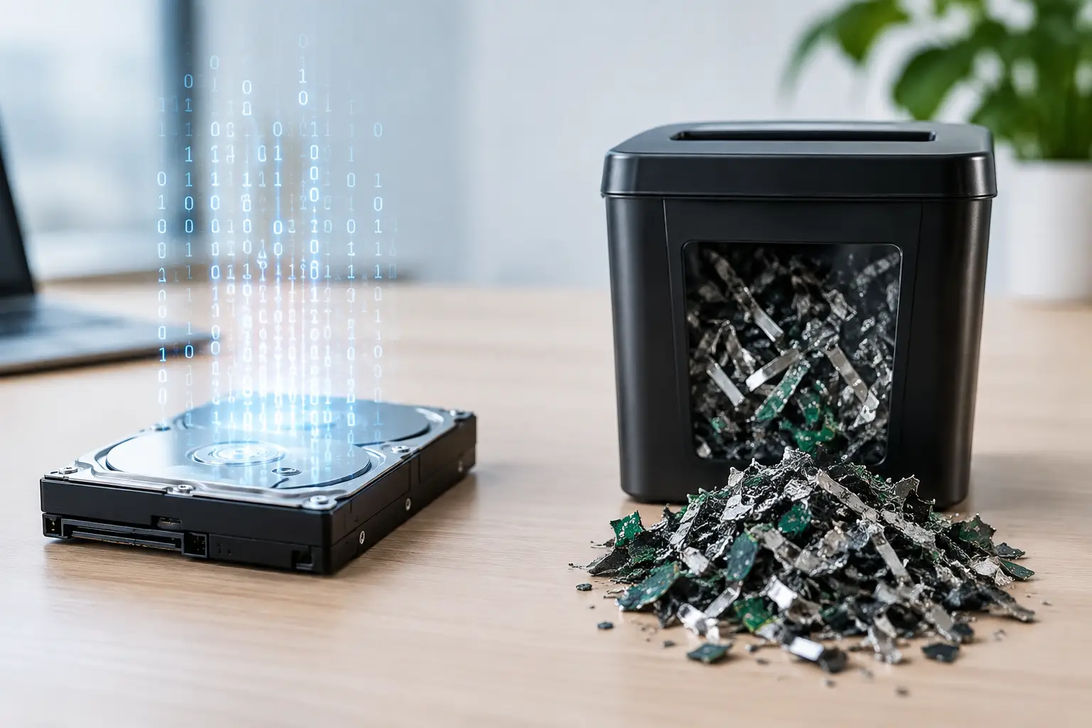 Data Erasure Versus Disk Shredding Explained