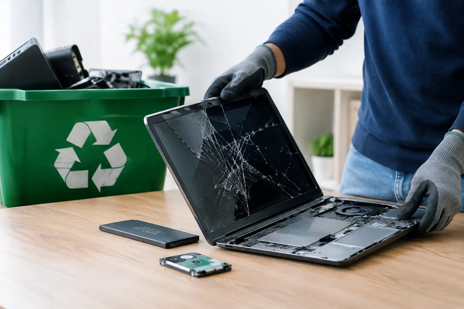 How to Recycle Broken Laptops the Safe Way